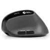 BakkerElkhuizen MidWay mouse Right, Right-hand, Vertical design, Optical, RF Wireless + Bluetooth + USB Type-C, 2400 DPI, Grey, Black