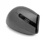 BakkerElkhuizen Grip Pro mouse, Right-hand, Vertical design, Optical, RF Wireless, 2400 DPI, Grey, Black, Yellow