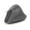 BakkerElkhuizen Grip Pro mouse, Right-hand, Vertical design, Optical, RF Wireless, 2400 DPI, Grey, Black, Yellow