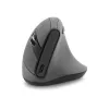 BakkerElkhuizen Grip Pro mouse, Right-hand, Vertical design, Optical, RF Wireless, 2400 DPI, Grey, Black, Yellow