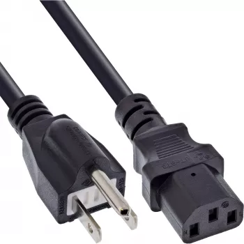 Power cable InLine B-16658J, 1.8 m, power plug type B to IEC C13, black