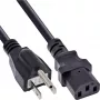 Power cable InLine B-16658J, 1.8 m, power plug type B to IEC C13, black