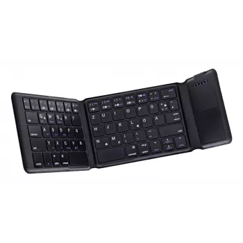 InLine 55379B keyboard Universal Bluetooth QWERTZ German Black