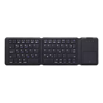 InLine 55379B keyboard Universal Bluetooth QWERTZ German Black