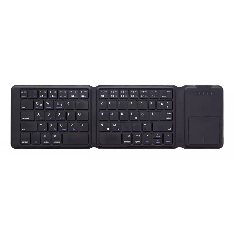 InLine 55379B keyboard Universal Bluetooth QWERTZ German Black