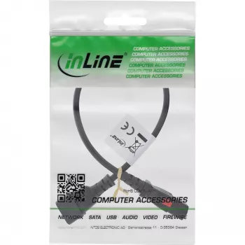 InLine 16934L power cable Black 0.5 m IEC C13 IEC C14