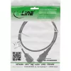 InLine 16952U power cable Black 2 m IEC C13 NEMA 5-15P