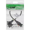 InLine 16954L power cable Black 0.5 m IEC C13 CEE7/7