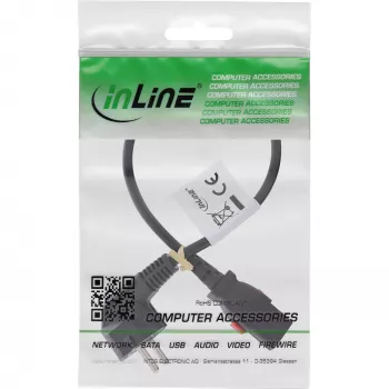 InLine 16954L power cable Black 0.5 m IEC C13 CEE7/7