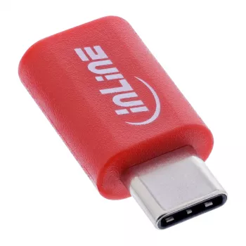 Cable gender changer InLine 31650 — USB-C to USB-C, red, 0.003 kg