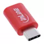 Cable gender changer InLine 31650 — USB-C to USB-C, red, 0.003 kg