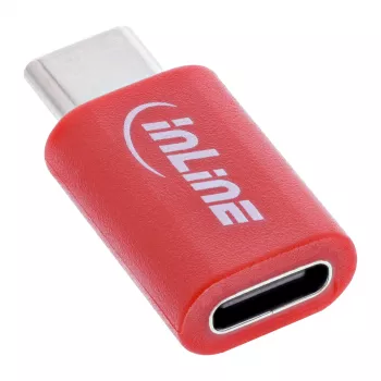 Cable gender changer InLine 31650 — USB-C to USB-C, red, 0.003 kg