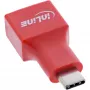 Cable gender changer InLine 31651 USB-C to USB-A, USB 2.0, red