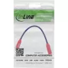 InLine USB-C gender changer adapter 31654, USB-C to USB-C, 0.2 m, red