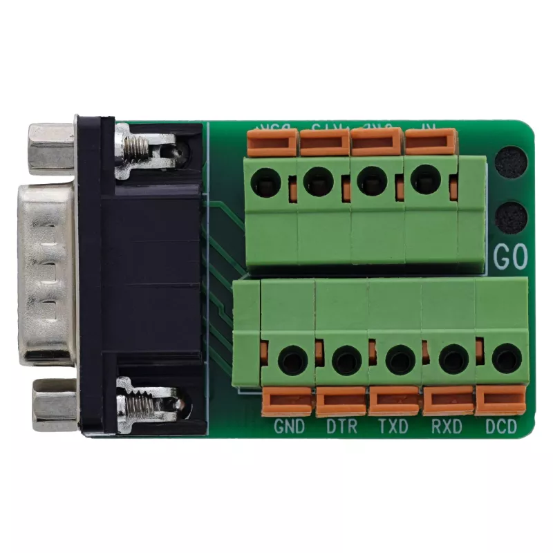 InLine 92501B wire connector Terminal block / D-Sub 9 Black, Green