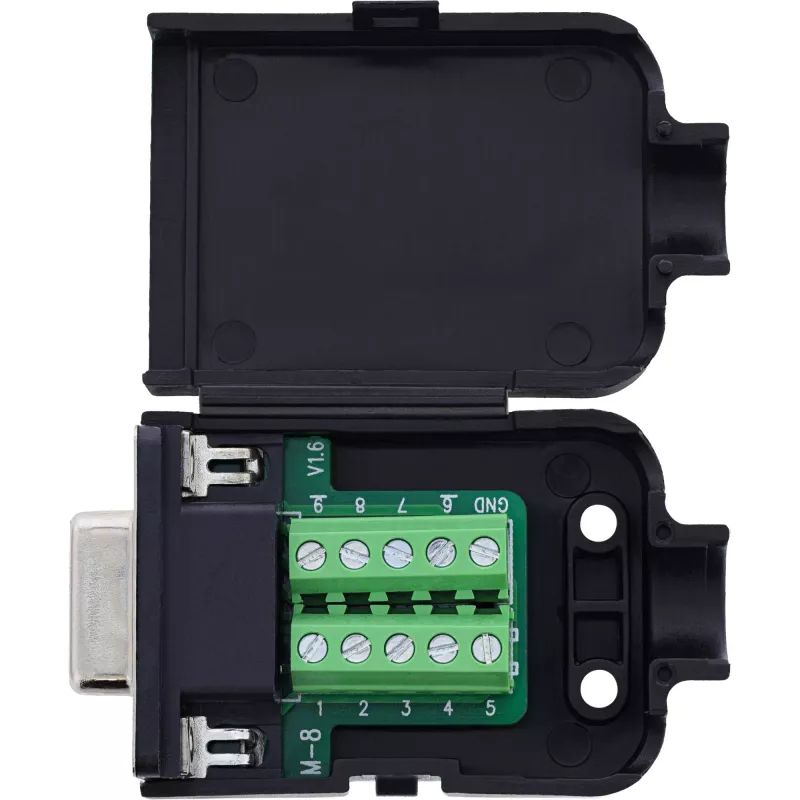 InLine 92501G wire connector Terminal block / D-Sub 9 Black