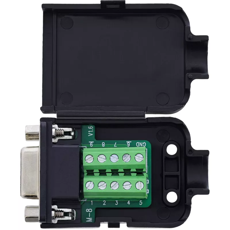 InLine 92501H wire connector Terminal block / D-Sub 9 Black