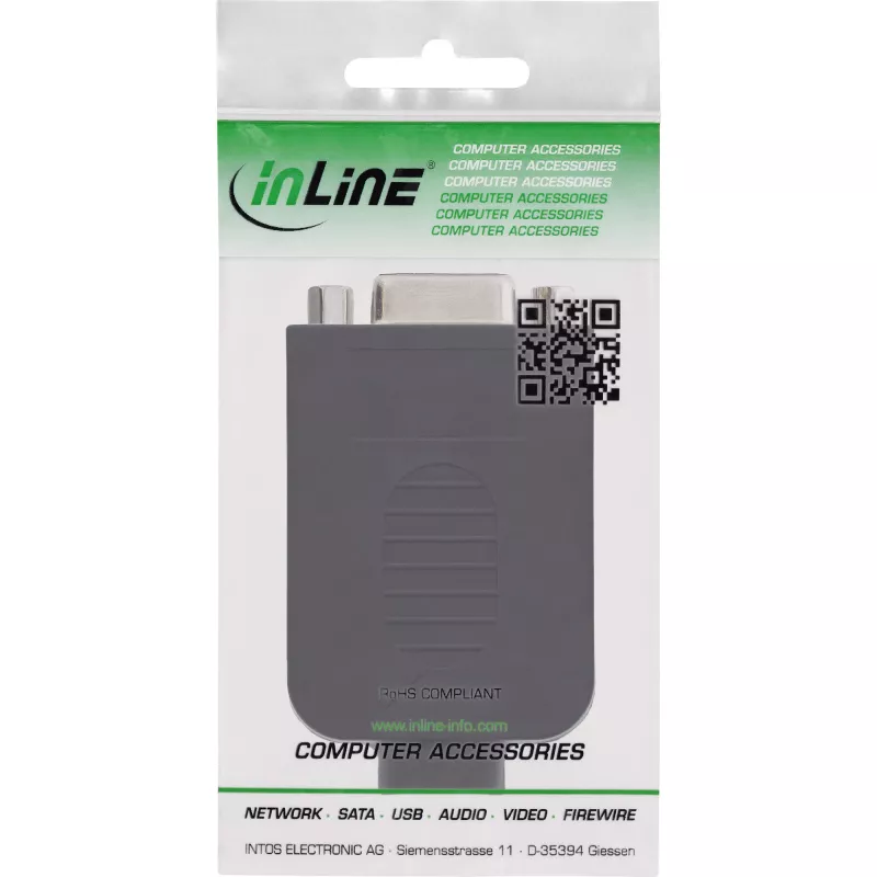 InLine 92501H wire connector Terminal block / D-Sub 9 Black