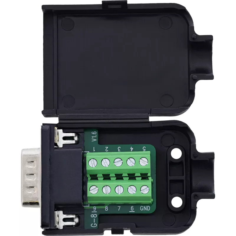 InLine 92501I wire connector Terminal block / D-Sub 9 Black