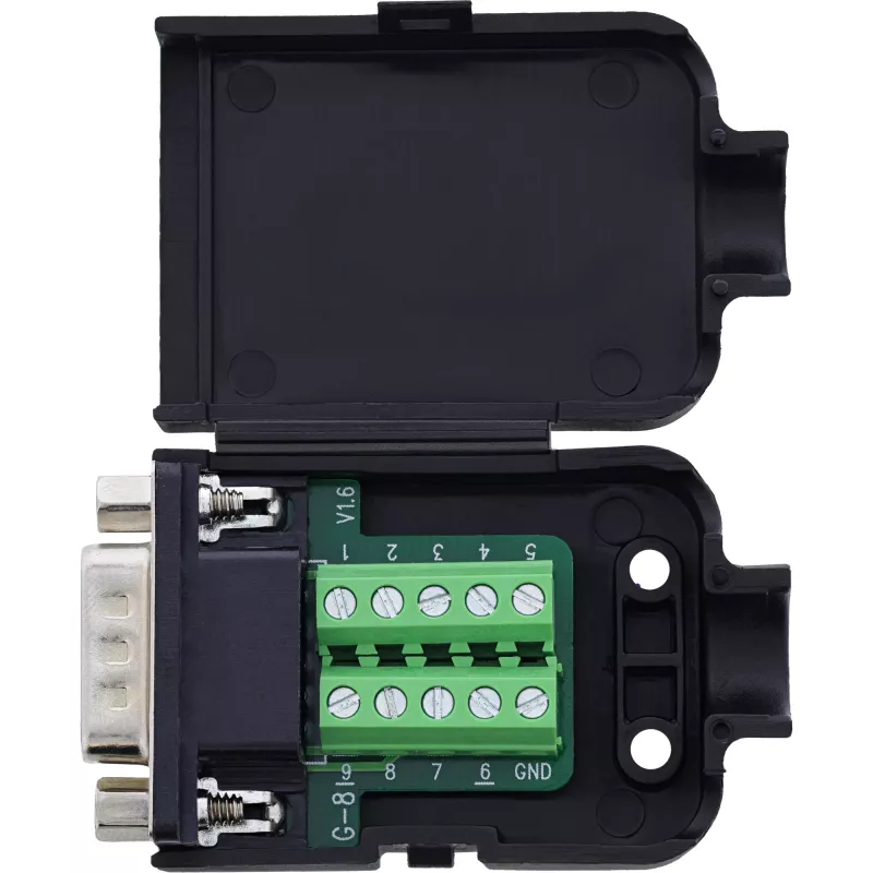 InLine 92501J wire connector Terminal block / D-Sub 9 Black