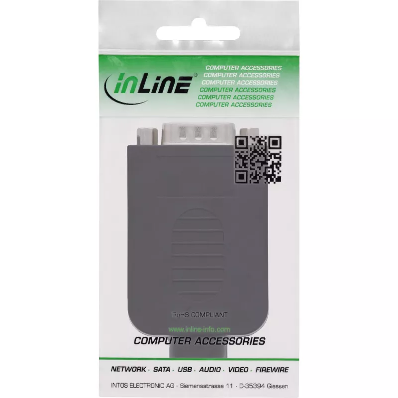 InLine 92501J wire connector Terminal block / D-Sub 9 Black