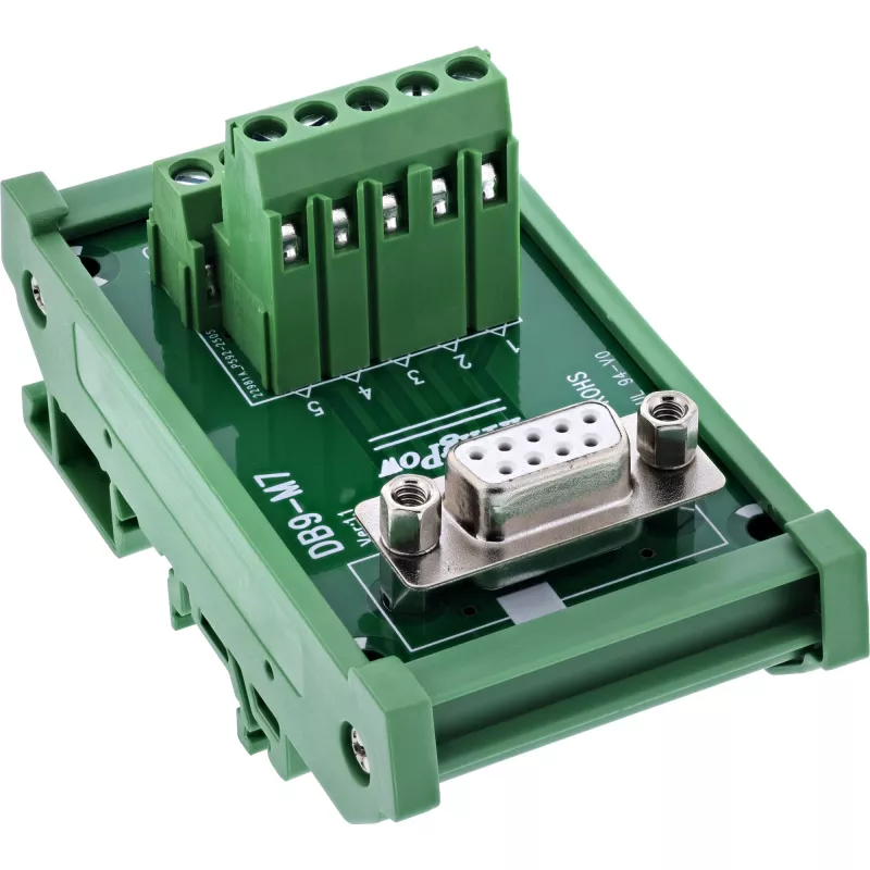 InLine 92501K wire connector Terminal block / D-Sub 9 Green