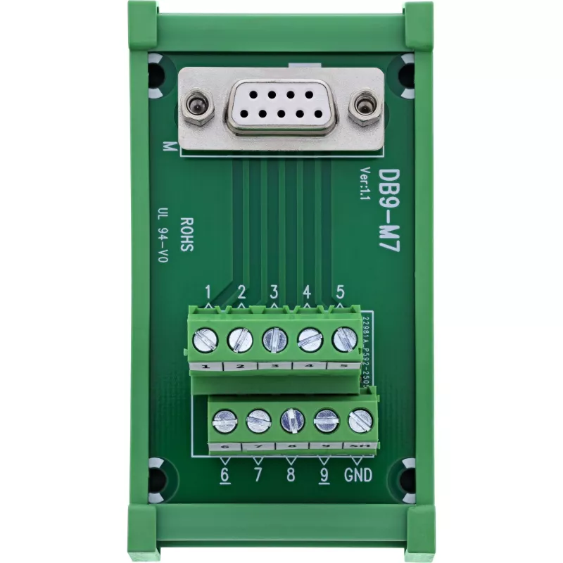InLine 92501K wire connector Terminal block / D-Sub 9 Green