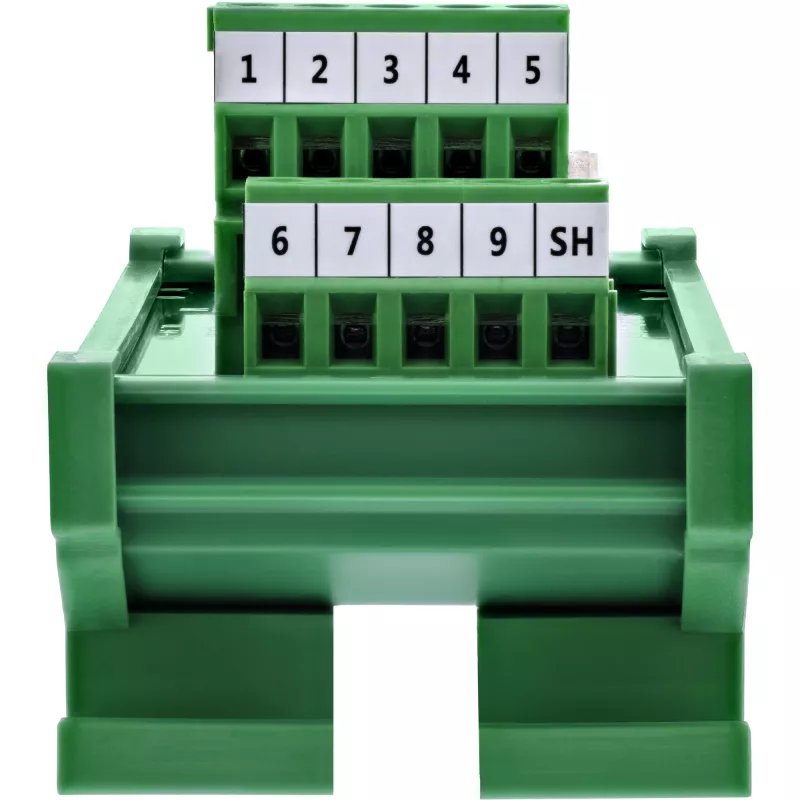 InLine 92501K wire connector Terminal block / D-Sub 9 Green