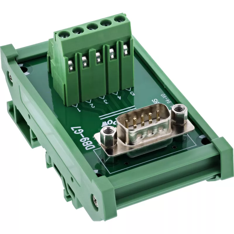 InLine 92501L wire connector Terminal block / D-Sub 9 Green