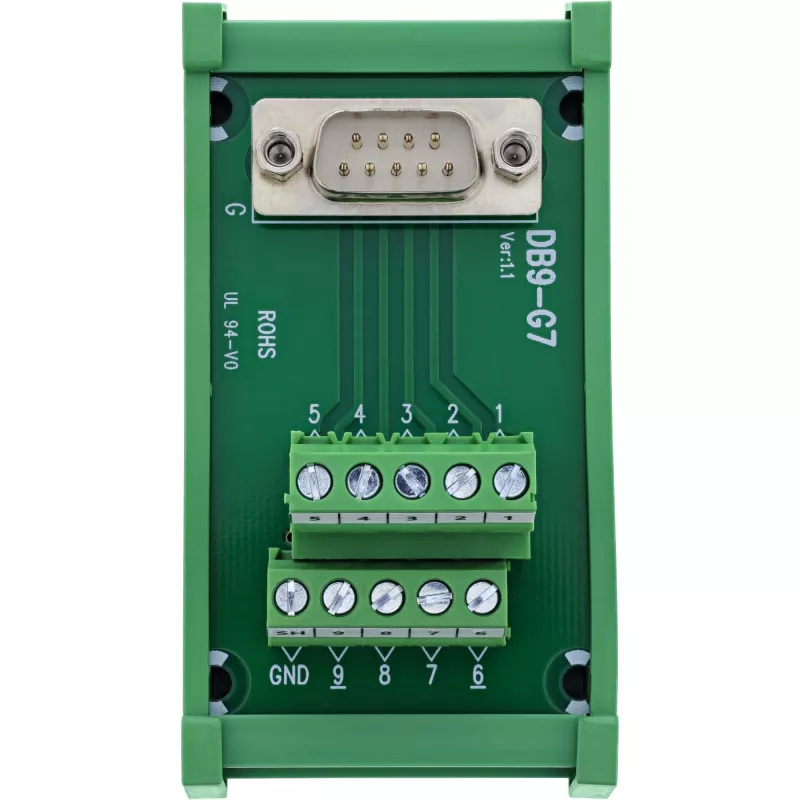 InLine 92501L wire connector Terminal block / D-Sub 9 Green