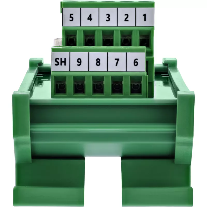 InLine 92501L wire connector Terminal block / D-Sub 9 Green
