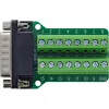 InLine 92502B wire connector Terminal block / D-Sub 15 Black, Green