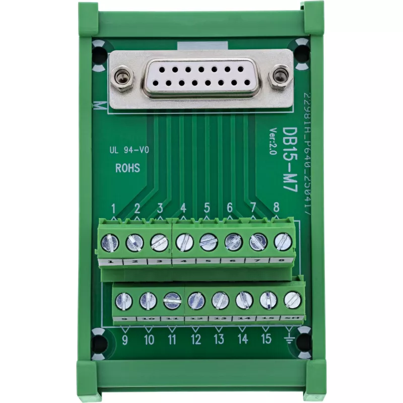 InLine 92502C wire connector Terminal block / D-Sub 15 Green