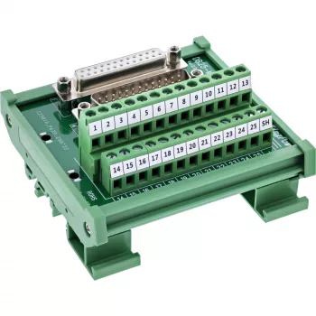 InLine 92502G wire connector Terminal block / D-Sub 25 Green