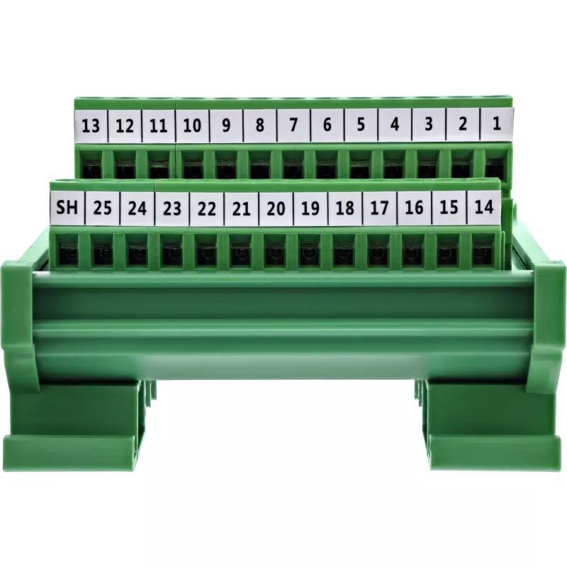 InLine 92502G wire connector Terminal block / D-Sub 25 Green