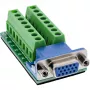 InLine 92503A wire connector Terminal block, VGA (HD15) Blue, Green