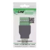 InLine 92504A wire connector USB-A / Terminal block, 5-pin Black, Green