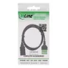 InLine 92504H wire connector USB-A / Terminal block, 5-pin Black, Green