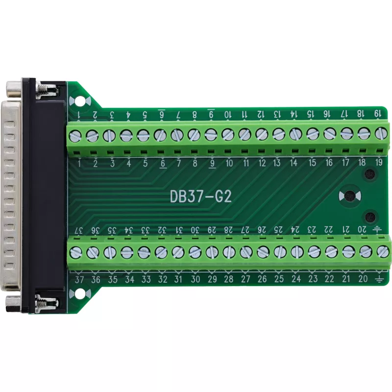 InLine 92502J wire connector Terminal block / D-Sub 37 Black, Green
