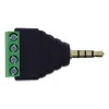 InLine 92504J wire connector 3.5 mm 4-pin jack TRRS / Terminal block 4 terminals Black, Green