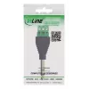 InLine 92504L wire connector 6.35 mm 3-pin jack TRS / Terminal block 3 terminals Black, Green