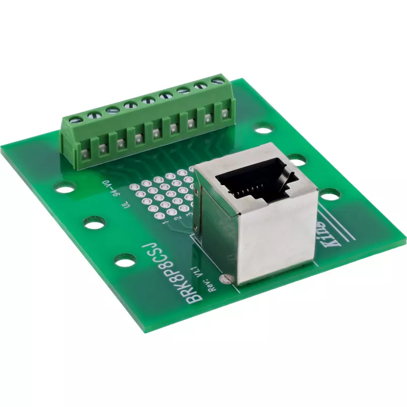 InLine 92505A wire connector RJ45 8P8C / Terminal block 9 terminals Green