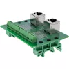 InLine 92505D wire connector 2x RJ45 8P8C / 2x Terminal block 9 terminals Green