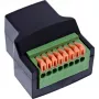 InLine 92505E wire connector RJ45 8P8C / Terminal block, 8-pin Black