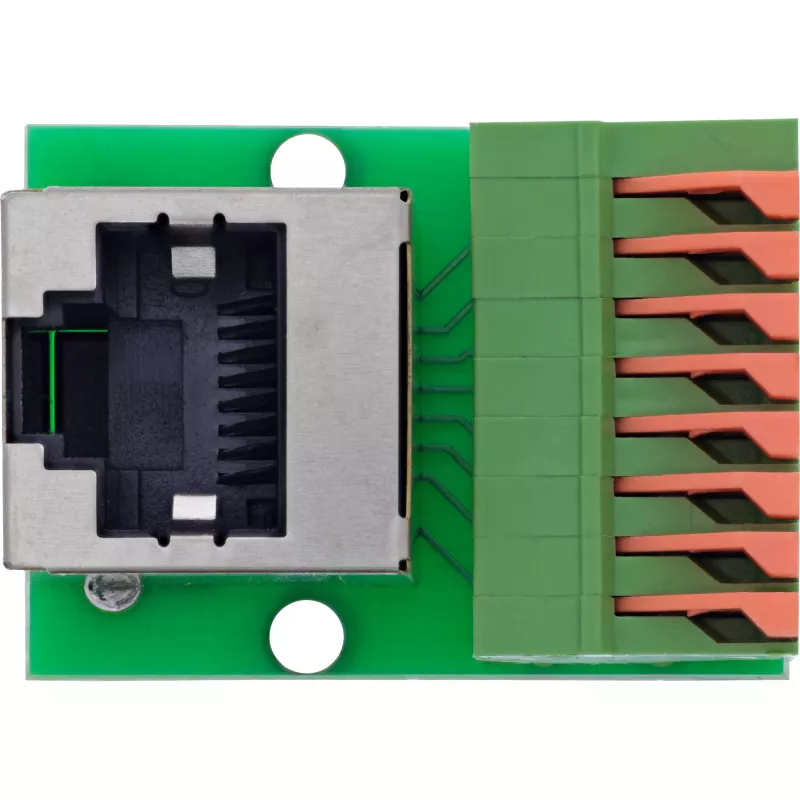 InLine 92505G wire connector RJ45 Cat.5e 8P8C / Terminal block, 8-pin Green