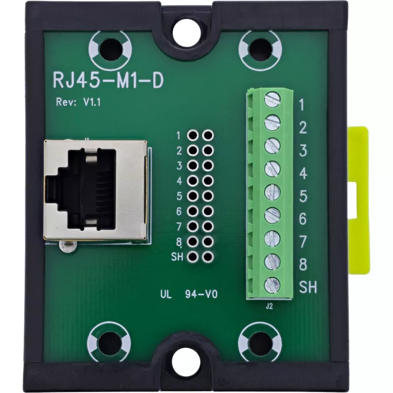 InLine 92505J wire connector RJ45 8P8C / Terminal block, 9-pin Black, Green
