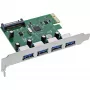 InLine 76666M interface cards/adapter Internal USB 3.2 Gen 1 (3.1 Gen 1)