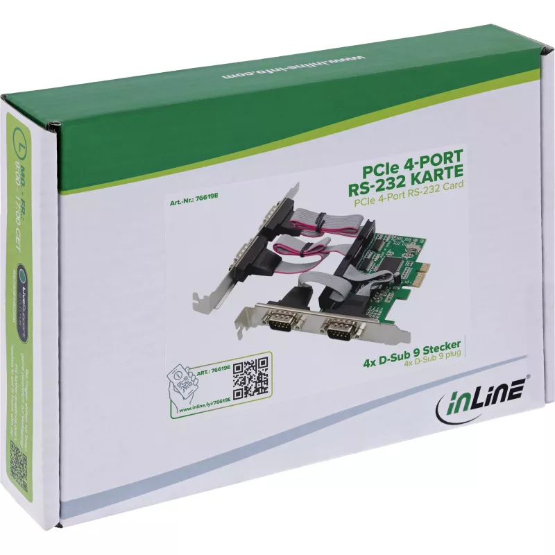 Interface adapter InLine 76619E — serial/parallel connectivity accessory