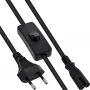 InLine 16159 power cable Black 10 m CEE7/16 IEC C7