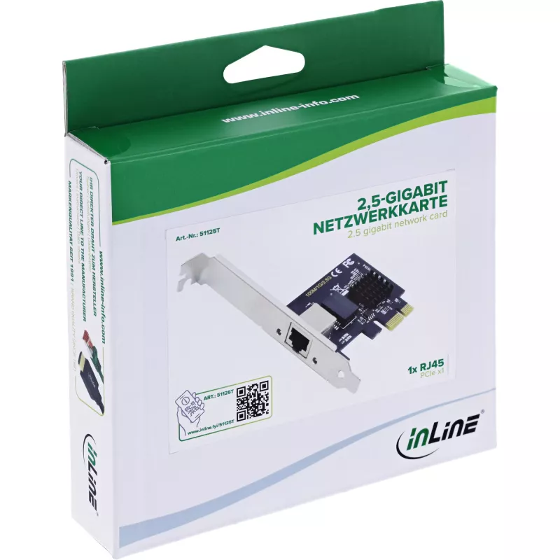 InLine 51125T network card Internal Ethernet 2500 Mbit/s